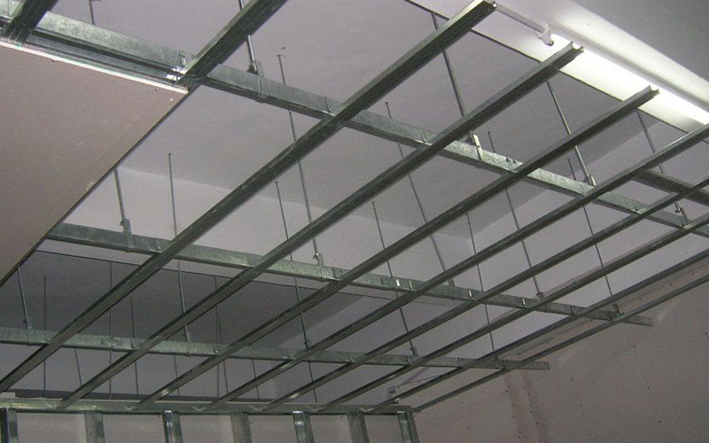 gypsum ceiling installation